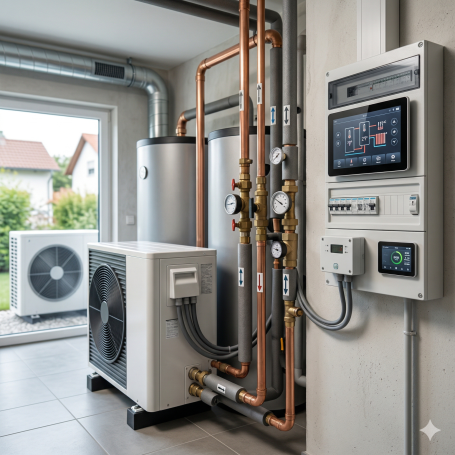 Wärmepumpen Dienstleistungen für Heiztechnik & Energie: Installation von Wärmepumpen, elektrische Heizsysteme & intelligente Steuerung der Haustechnik.